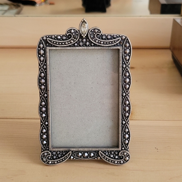 Carr Accents Carr Tabletop Picture Frame Rhinestone Marcasite